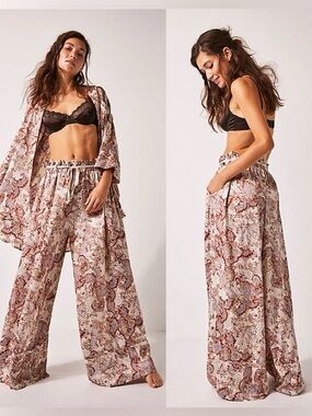Free People Goddess Lounge Wide Leg Pants